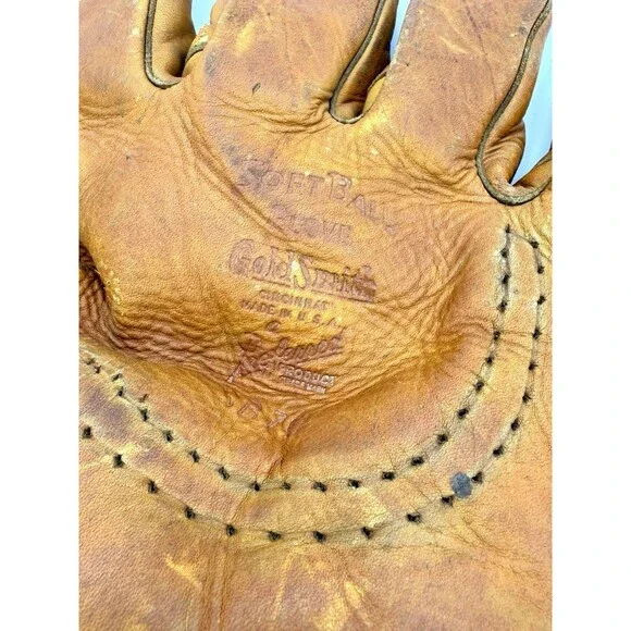 GoldSmith SB70 Gripper Pocket WWII Military Issued Softball Glove US 6‑1945